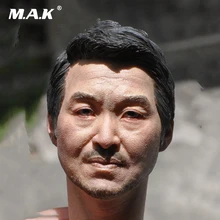 1/6 Scale Asian Men with Beard Head Sculpt for 12 Inches Male Bodies Figures Dolls Accessories Brinquedos Gifts Toys 1 6 scale kt005 female head sculpt long hair model toys for 12 inches women bodies figures