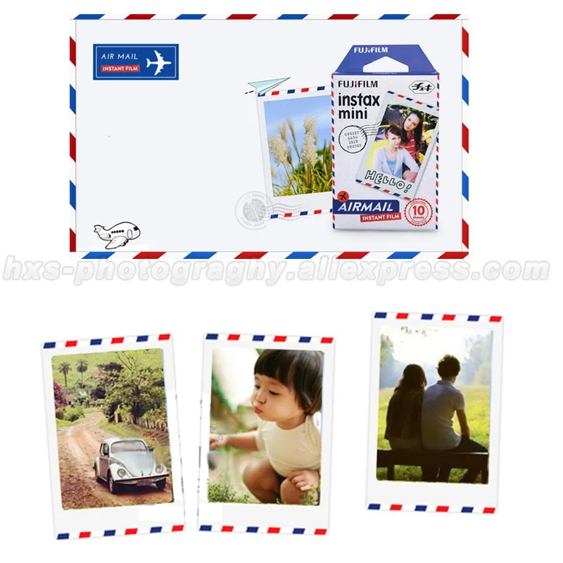 Fujifilm Instax Mini Instant Film Stripe + Rainbow + Airmail (5)