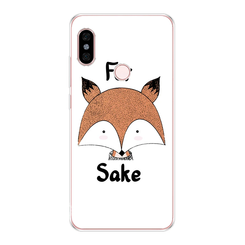 Sly fox cute чехол с изображением животного Soft Silicone TPU для телефона redmi4A 4X 5 5a 5Plus note4 For
