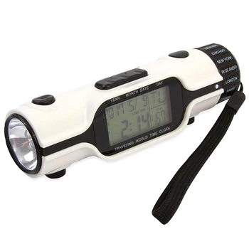 

1 Pcs Electronic Digital LED Alarm Clock Flashlight Perpetual Calendar Multifunction for Travel MDJ998