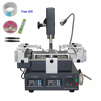

HT-T300 Hot Air BGA Rework Station 3 Zones Panel Control Welding Machine with Software Control