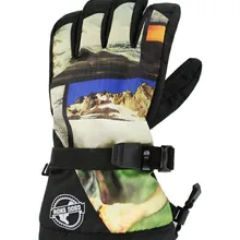 Мужские лыжные перчатки для катания на снегу, мужские лыжные перчатки для скейтбординга, зимние уличные водонепроницаемые спортивные перчатки 10 K, теплые высококачественные