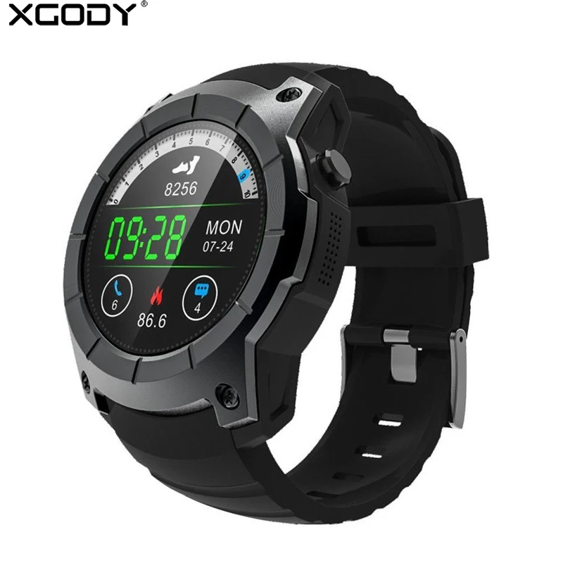 

XGODY S958 Smart Watch with SIM Card GPS Heart Rate Monitor Fitness Tracker Pedometer Cycling Real Sport Wrist Watch Cell Phone