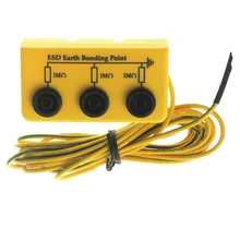 Антистатический Настольный станок для заточки дорожный установка анти-статический заземления Заземляющее соединение штепсельной вилки с ESD заземления резьбой раструбного соединения для ESD контрольные выводы вилки типа «банан