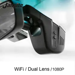 Jansite Автомобильный Dvr Мини Wifi камера FHD 1080 P Dash Cam видеорегистратор Видео регистраторы видеокамера двойной объектив камера s приложение