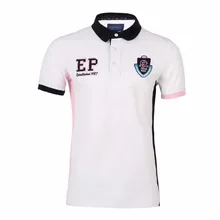 

High Quality Luxury Brand Eden Park New mens Summer Short Sleeve Patchwork Mens Polo Shirt Superior Cotton MateriaL Anti-pilling