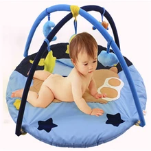

Lunar Bear Pattern Baby Crawling Play Mat Thickeness 90x90 CM Padded Cotton Play Blanket Fitness Frame for Infants Home Portable