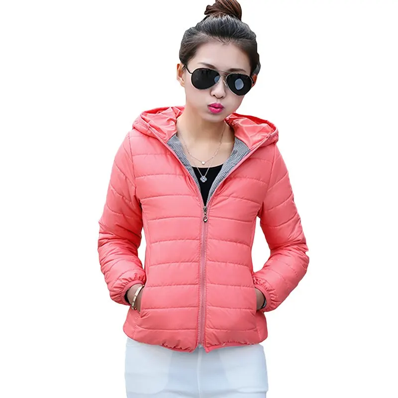 hot 2018 winter women hooded Slim coat thicken warm long