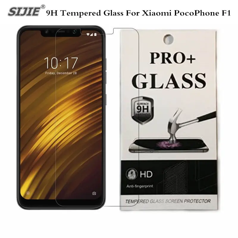 

Tempered Glass For Global Version Xiaomi POCOPHONE F1 6GB 128GB POCO F1 Snapdragon 845 Screen Protector Film retail packing