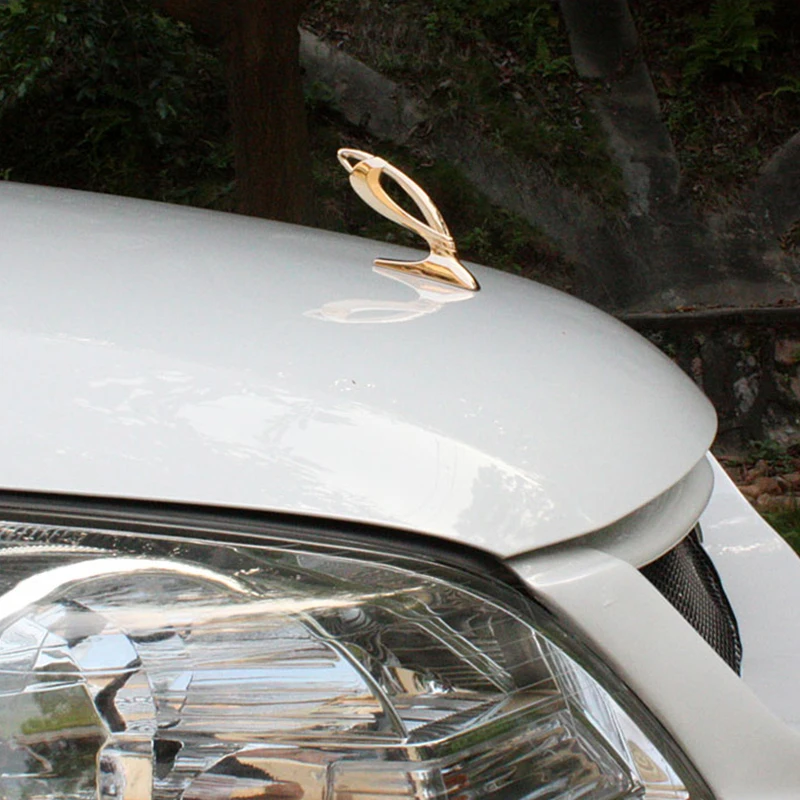 

Brand new Car Styling JP Logo Front Bonnet Emblem Stand Hood Badge Decal Sticker Universal Fit Gold/Silver