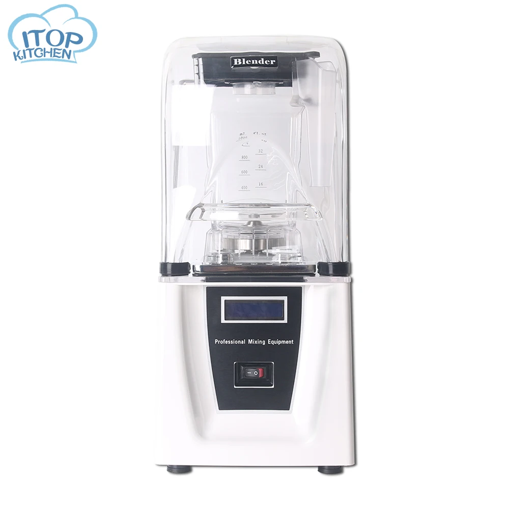

Commercial Blender 1.5L Smoothies Blender Machine Ice Maker With Sound Cover Ice Crusher Juicers Japan Blade Electric Blender