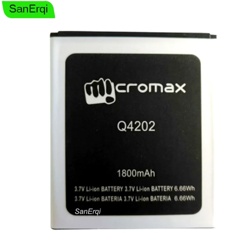 Аккумулятор для Micromax Q4202 высокое качество 1800 мАч|Аккумуляторы мобильных
