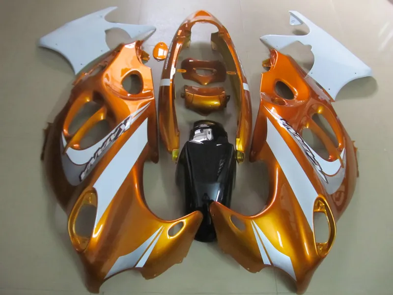 

Golden white Fairing Kit for SUZUKI GSXF 600 750 GSX600 750F 96 99 00 06 GSX600F GSX750F 1996 2006 ABS Fairings set+7gifts SF12