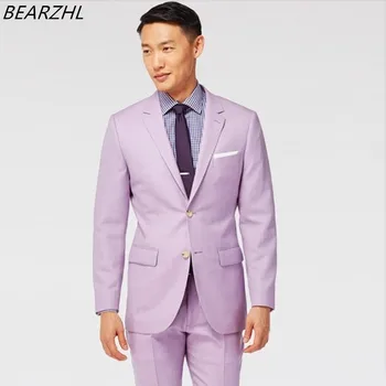 

wedding suits light purple tuxedo for groom wear 2020 tailor suit business suits