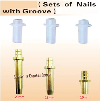 

950sets High Quality Dental Laboratory Material Brass Dowel Pin with Sleeve - 3 Length Long Medium Short 20MM 16MM 10MM