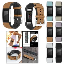 Мягкий кожаный из ТПУ ремешок для часов, сменный быстросъемный ремешок для часов, ремешок для Fitbit Charge 2 15J, Прямая поставка