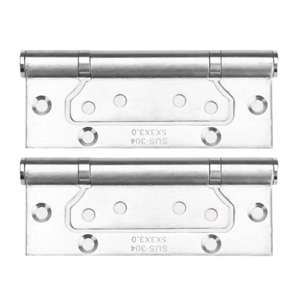 

5 inch 3.0 Exquisitely Designed Durable Stainless Steel Free Slot Bearing Thickened 2PCS Mute Sub-door Hinge 100