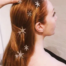 Заколки для волос со звездами, тиара, аксессуары для свадебной прически, украшения для волос, стразы, заколки для волос, головной убор haar spelden