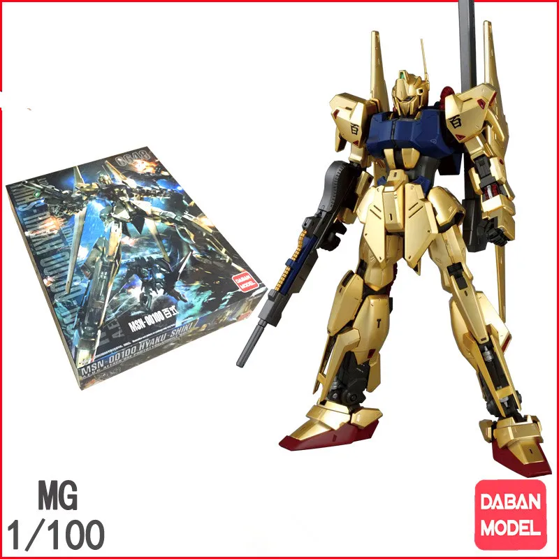 

DABAN Model 1/100 MG 6648 Electroplating Edition Hundreds of Types 2.0 Hyaku Shiki Action Figure Kids Assembling Model Toys