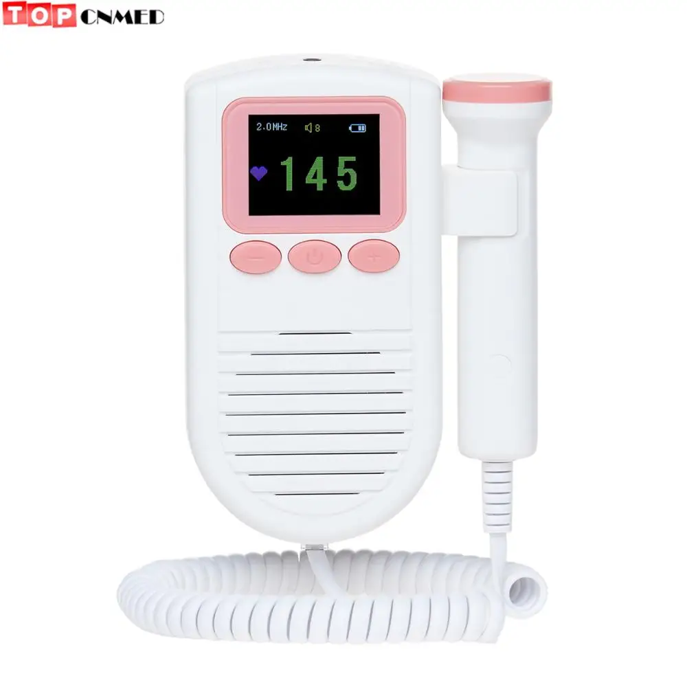 

20%off Fetal Doppler Portable ultrasound fetal heart monitor LCD display with 2MHz probe Alarm Function FHR Curve Baby