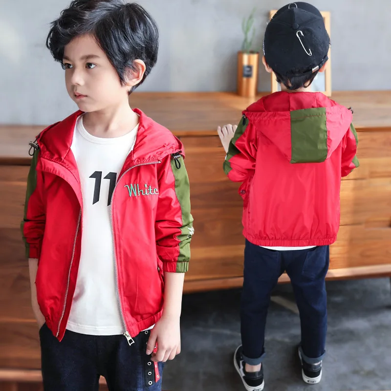 2019 spring summer Jacket Boys Kids Outerwear Windbreaker Coats Fashion