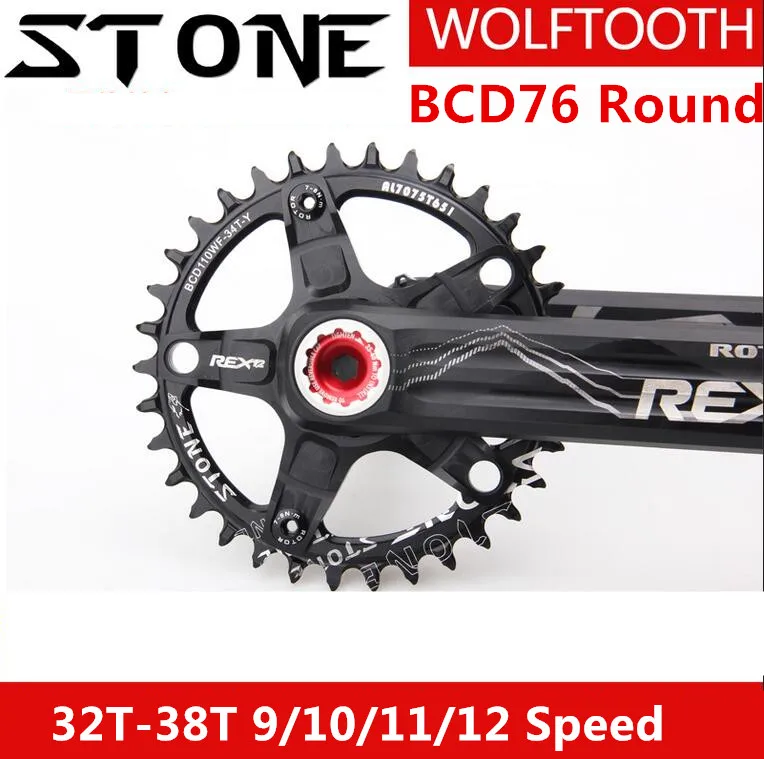 

Stone Chainring 76 BCD for Round XX1 32T 34T 36T 38T 40T 42T Wolf Tooth MTB Bike Chainwheel Bicycle Tooth Plate for sram