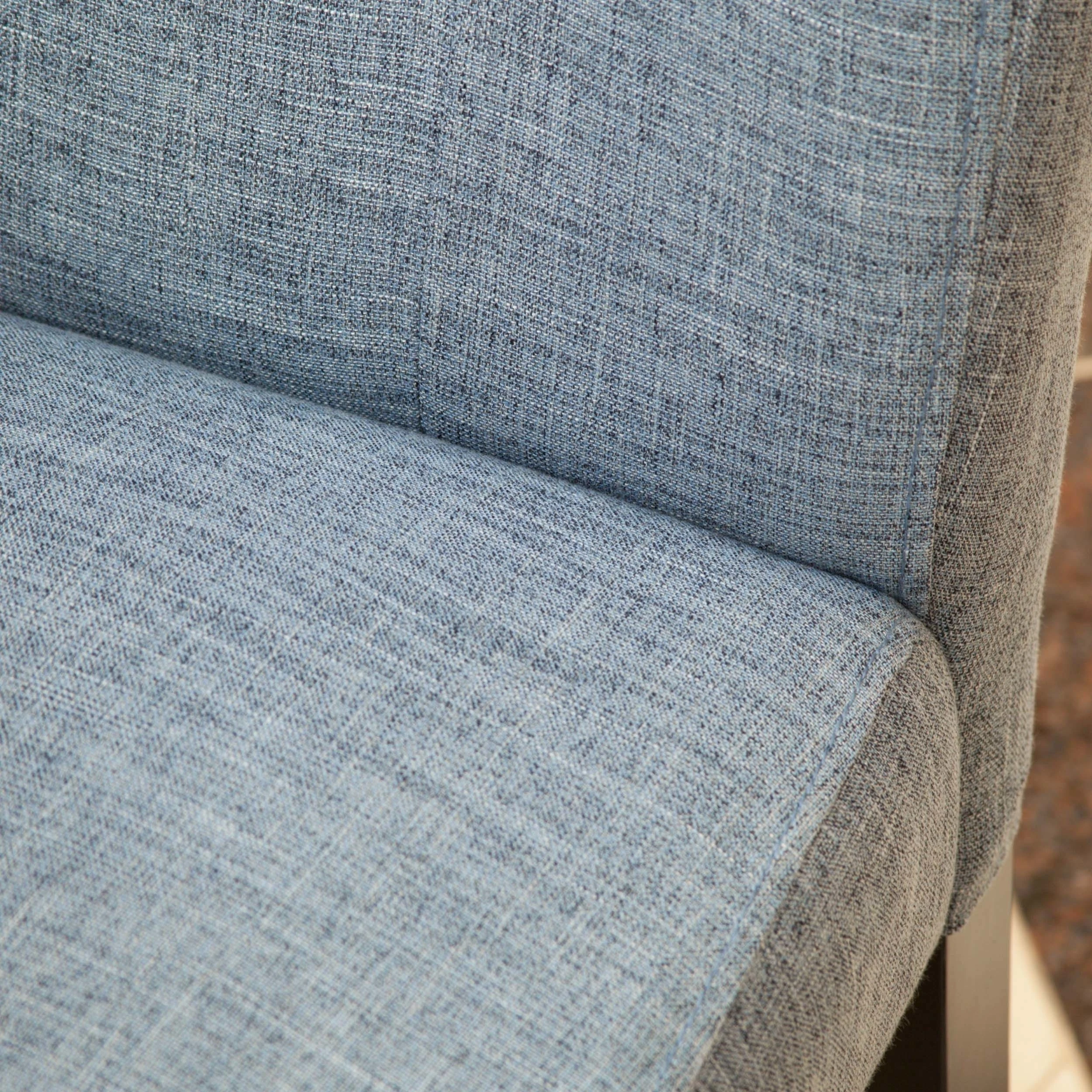 Leighton Blue Denim Fabric Dining Chairs (Set of 2) (3)