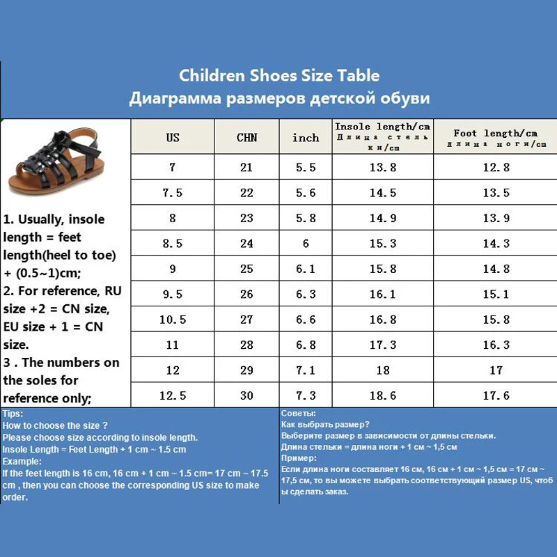 shoe size baby europe