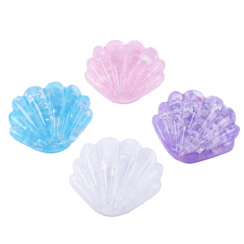 

david angie Shell Transparent 3D Resin Acrylic Decorate Accessories ,DIY Handmade Crafts Materials,5Yc4518