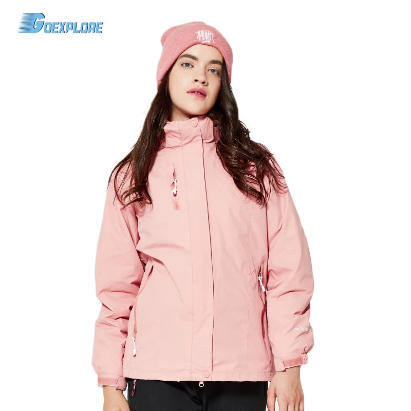 Goexplore Winter Wandelen Jassen 3 In 1 Merk Vrouwen Outdoor Camping Trekking Ski Sport Jassen Waterdichte Dubbele Laag Windjack Goexplore Winter Wandelen Jassen 3 In 1 Merk Vrouwen Outdoor Camping Trekking Ski Sport Jassen Waterdichte Dubbele Laag Windjack