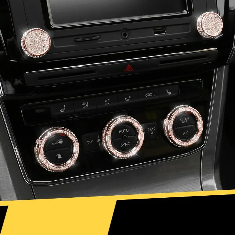 

For volkswagen Passat B8 2016-2019 Car Switch Button System Switch Cover car Audio air conditioning Decoration Accessories