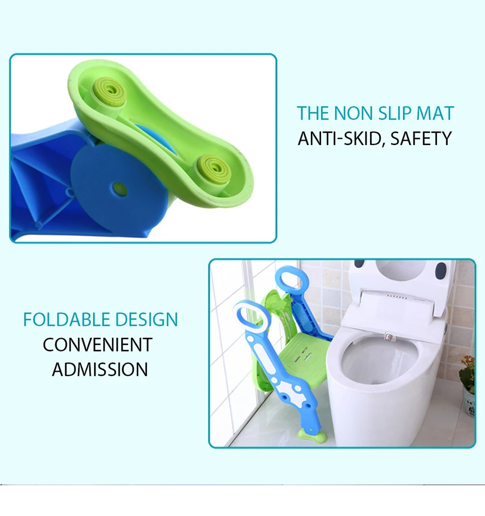 Assento do Toalete Escada para Crianças Treinamento Potty Bebê Dobrável Ajustável Cadeira Passo Banqueta Criança Segurança Toalete Trainer Assento Pote 15 High Quality Mamãe e Bebê