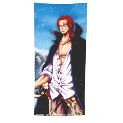 Anime Manga One Piece  Bath Towel  Beach Towel 001 white