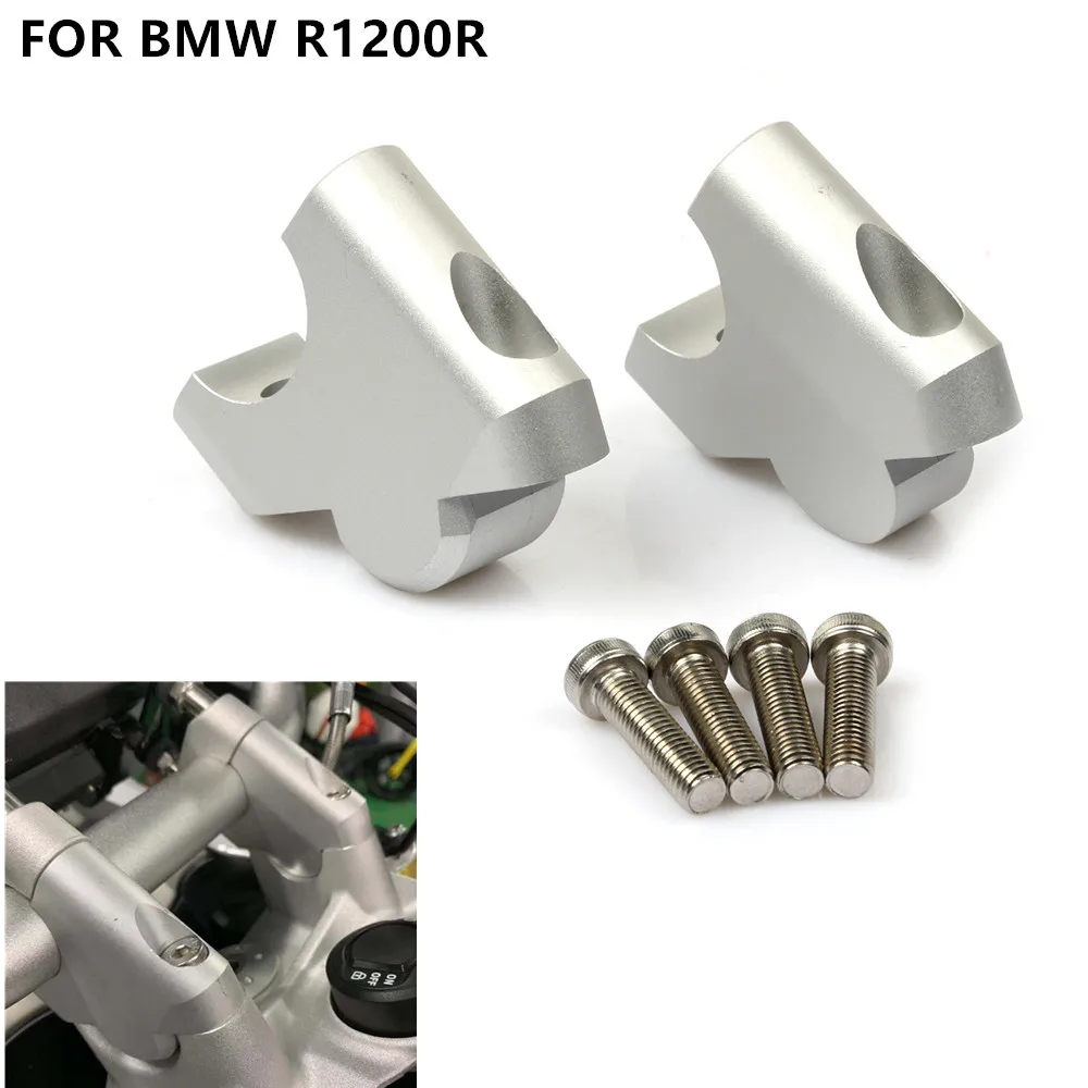 

Motorcycle Handlebar Riser Up Backs Moves Bracket Kit Handle Bar Riser Mount Clamp For BMW R1200R R 1200 R 2014 2015 2016