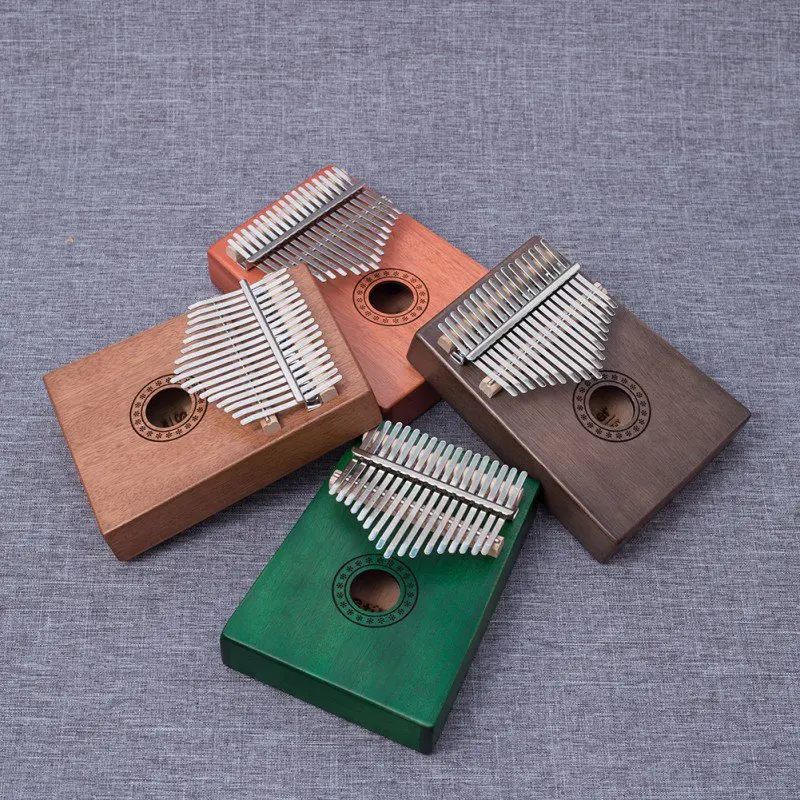 

High Quality Thumb Piano Kalimba 17 Keys Solid Wood Portable Adjustable Musical Keyboard Instruments For Beginners