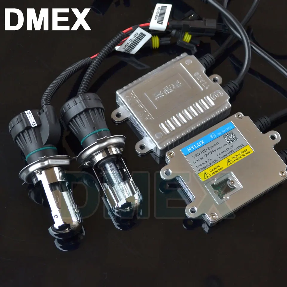 DMEX 1 набор 12V 24V 35W Быстрый старт Быстрый Яркий комплект ксеноновых фар, Высокопрочная конструкция H4 H13 9004 9007 Биксеноновые 4300K 5000K 6000K 8000K HID Xenon Kit(набор для ксенона