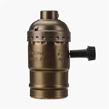 

New Edison Vintage Lamp Base socket Holder adapter E27 Screw Bulbs -Suitable for Bare Bulb Features With switch no wire,Antiqu