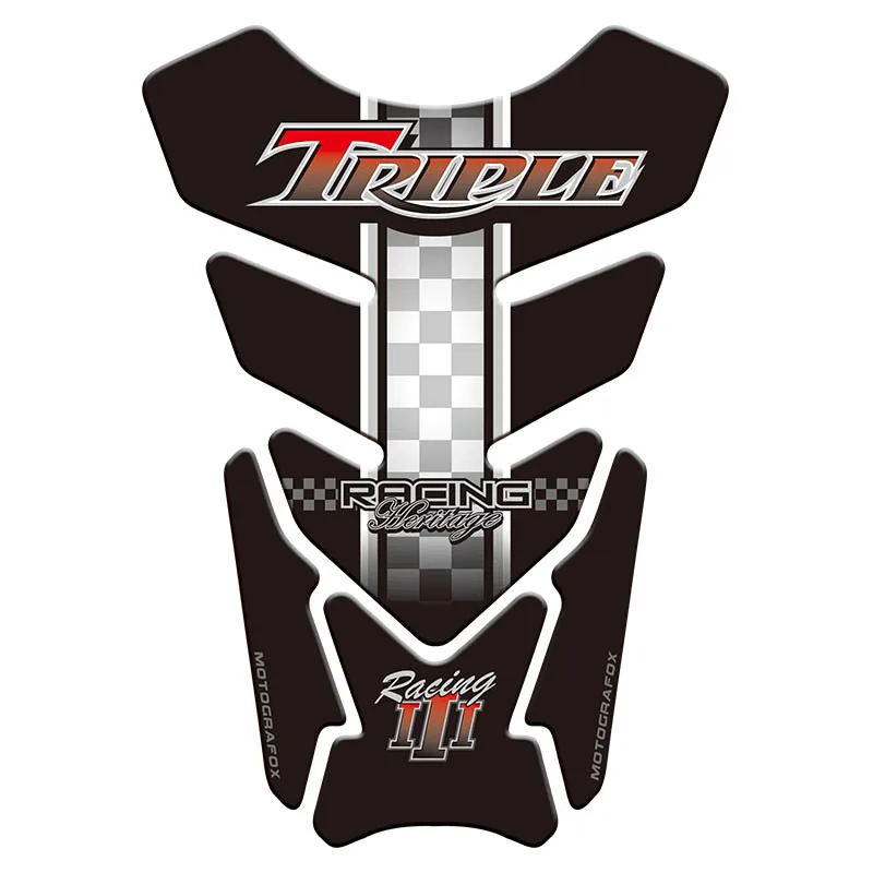 3D Мотоцикл Танк Pad Защитная Наклейка стикер чехол Tankp стикер s для Triumph speed Street Triple Daytona - Цвет: Лаванда