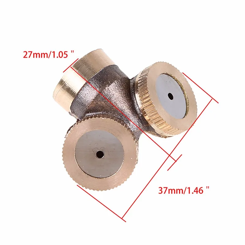 WHISM Латунь 2/3/4 отверстия для распыления сопла сельскохозяйственный распылитель воды сопла садовый газонный спринклер на случай запотевания стекол можно использовать для полива
