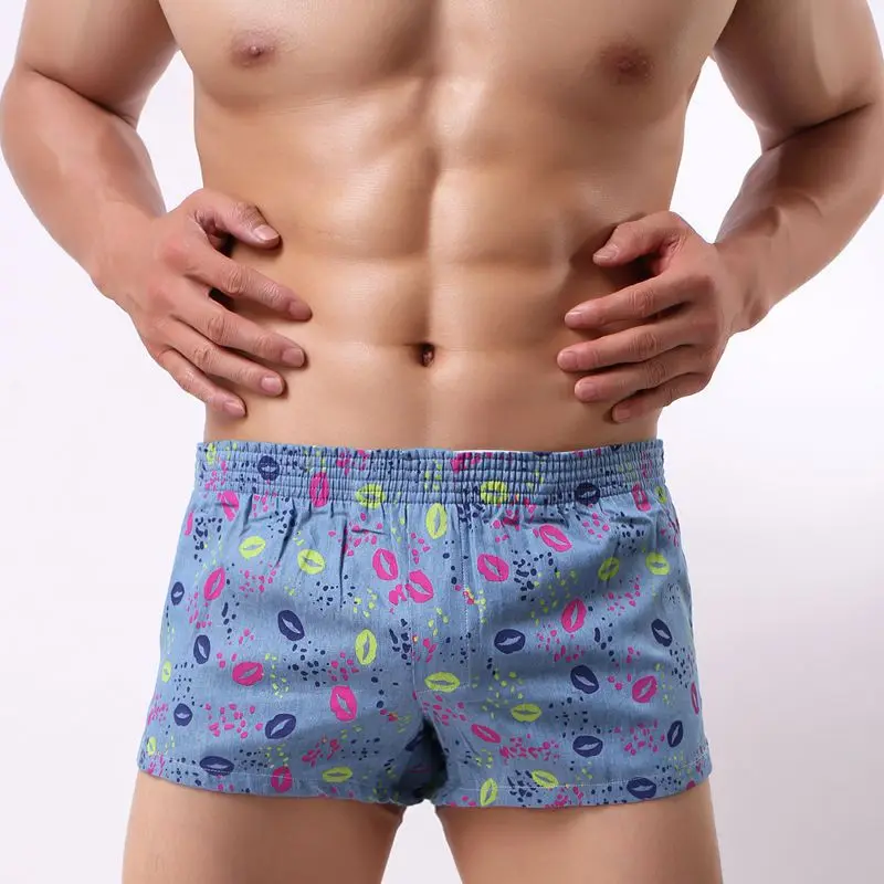 Хлопковое Мужское нижнее белье боксеры шорты Cueca Calzoncillos Hombre одежда для отдыха