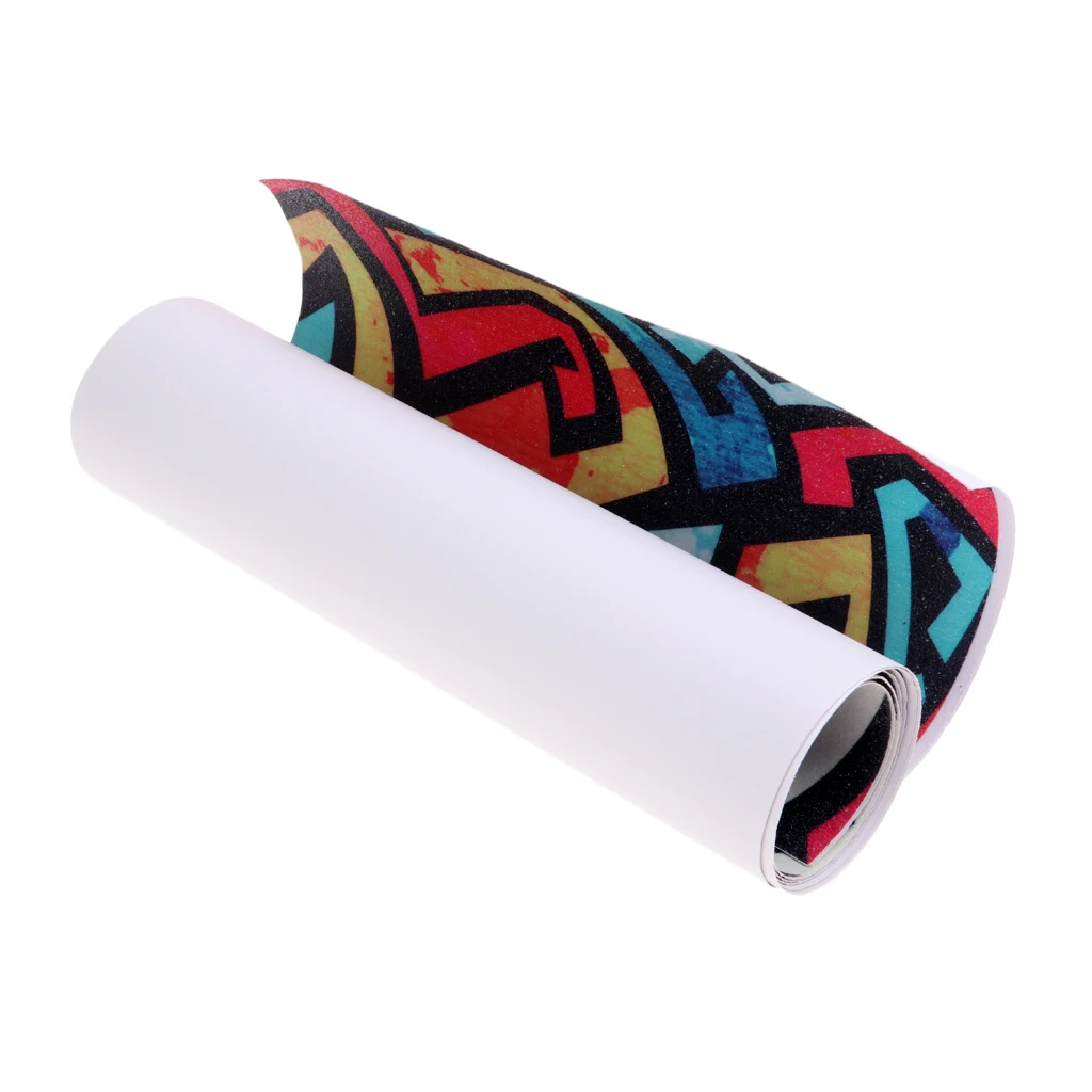 Skateboarding Sandpaper Longboard Skateboard Grip Tape Sheet Sand Paper Deck Protector for Men Women Boys Girls Outdoor 120x25cm