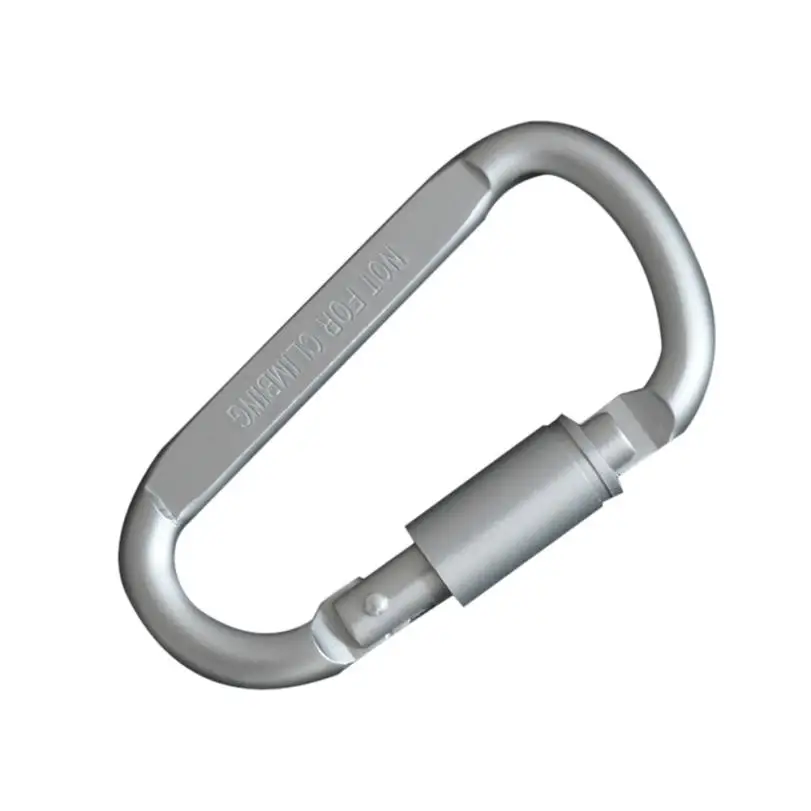 

New 1 Pcs Hard Aluminum Alloy Outdoor Buckle Carabiner D-Ring Keychain Clip Hook for Climbing hiking fishing traveling C0530*30