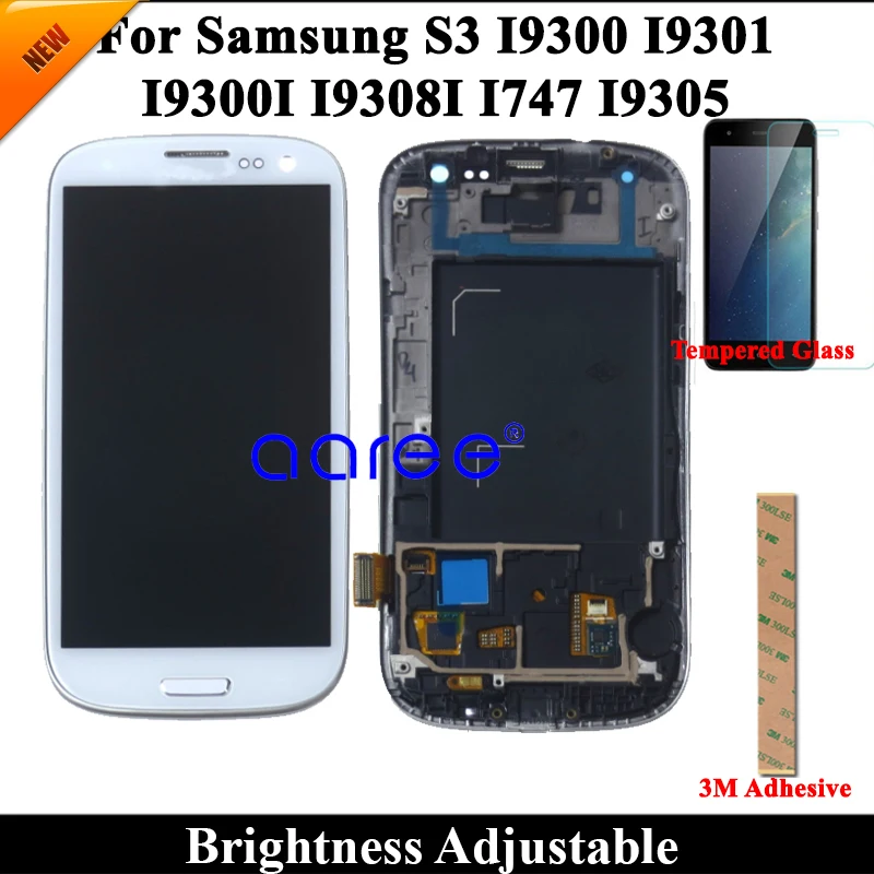 Протестированный ЖК-дисплей для samsung S3 I9300 lcd I9300I I9301 lcd для samsung S3 NEO I9300I lcd экран сенсорный дигитайзер сборка