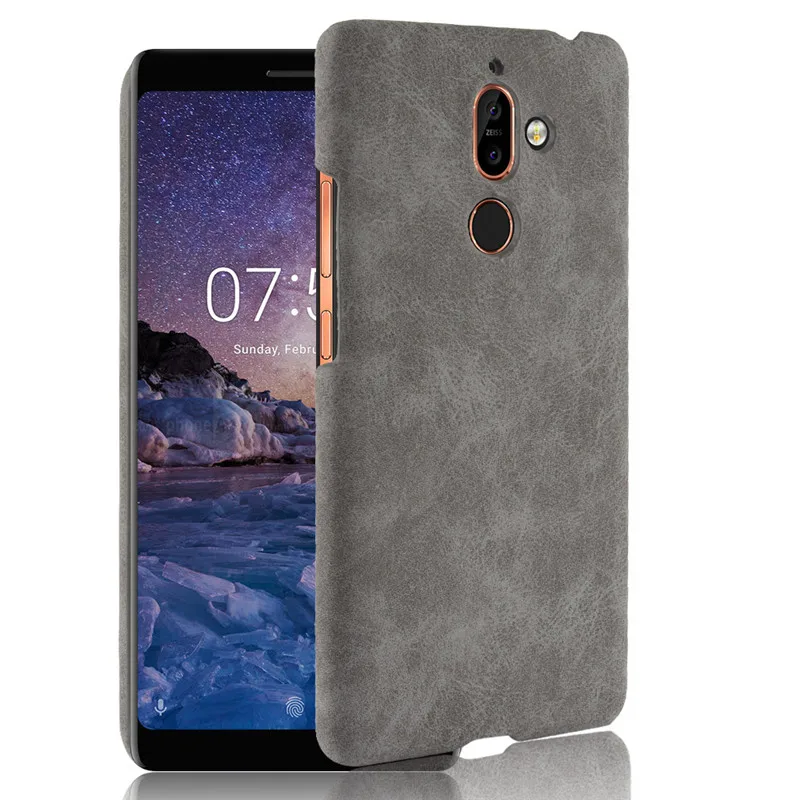 For Nokia 7 plus Case Nokia 7 plus Case PU Leather Hard Plastic Back Cover Phone Case For Nokia7 plus TA-1046 TA-1055 TA-1051 (23)