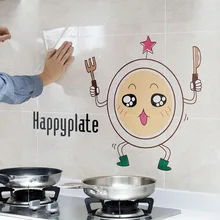Cartoon Anti-inquinamento da idrocarburi cucina PET Adesivi Murali Stufa Armadio da cucina decorazione Murale Trasparente auto-adesivo adesivi