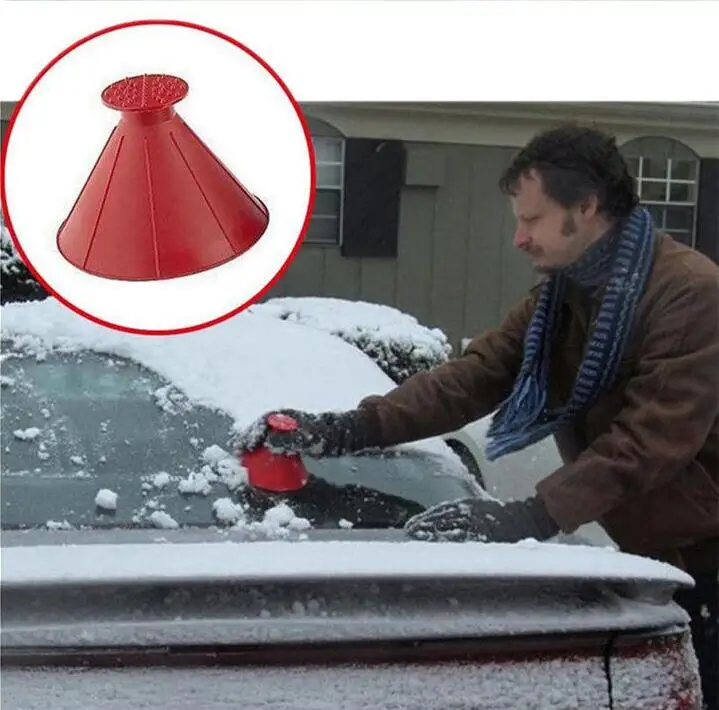 

Remover Magic Shovel Cone Shaped Outdoor Winter Car Tool Snow Windshield Funnel Ice Scraper
