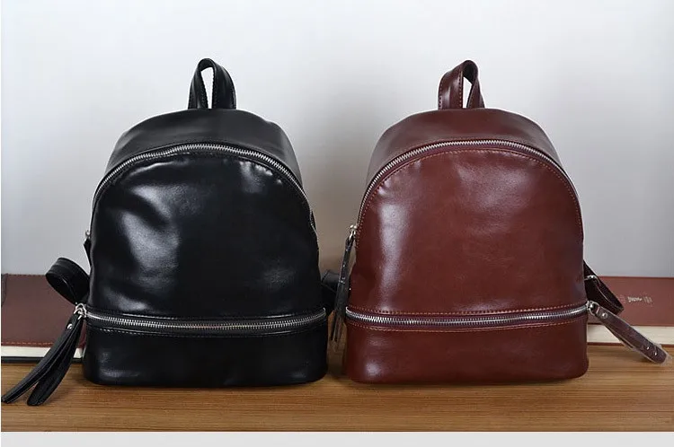 NIGEDU brand Women Backpack vintaeg High quality soft PU leather School Bag for girls Rucksack small Female Travel Backpacks (2)