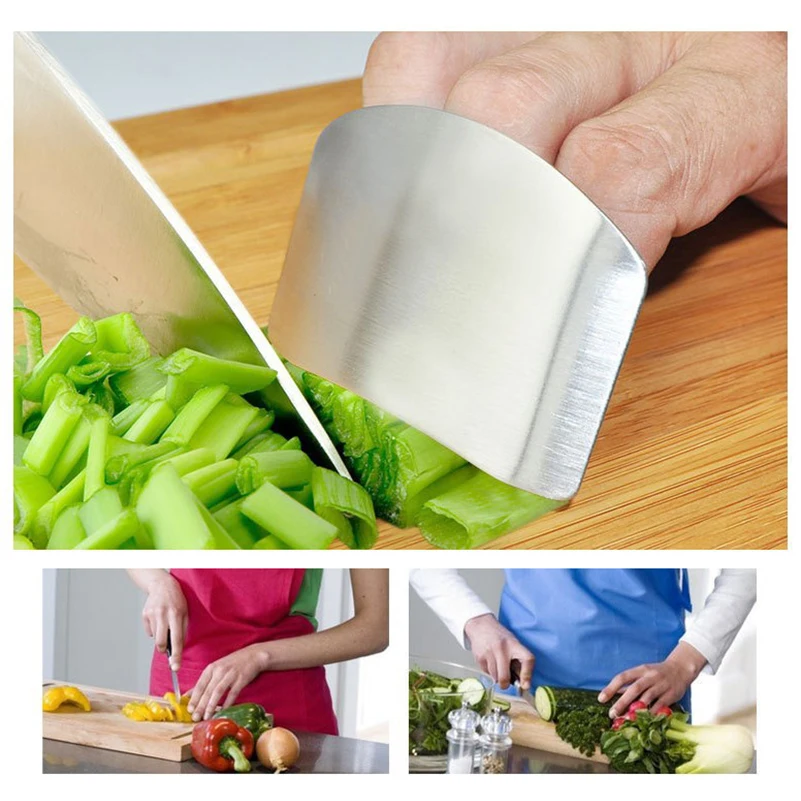 

Creative Finger Guard Protect Finger Hand Cut Stainless Steel Hand Protector Knife Cutting Finger Protection Kitchen Tools