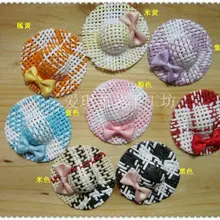 4 см маленькая шляпа, самодельные цветы ручной работы, скрапбукинг бант, DIY цветы для волос бант