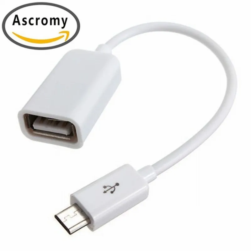 Ascromy MicroUSB USB OTG Adapter For Mobile Phones Tablets